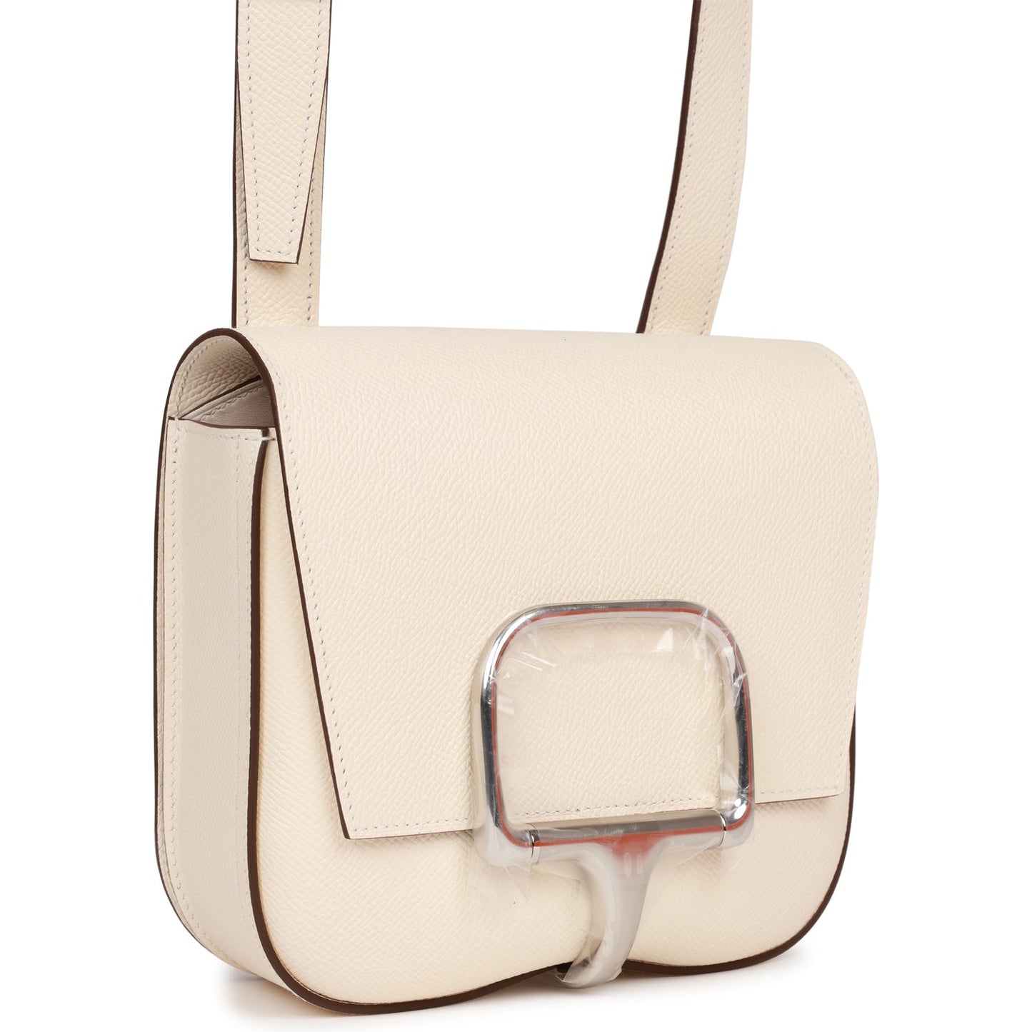 Luxury Hermes Mini Della Cavallera Nata Epsom Palladium Hardware