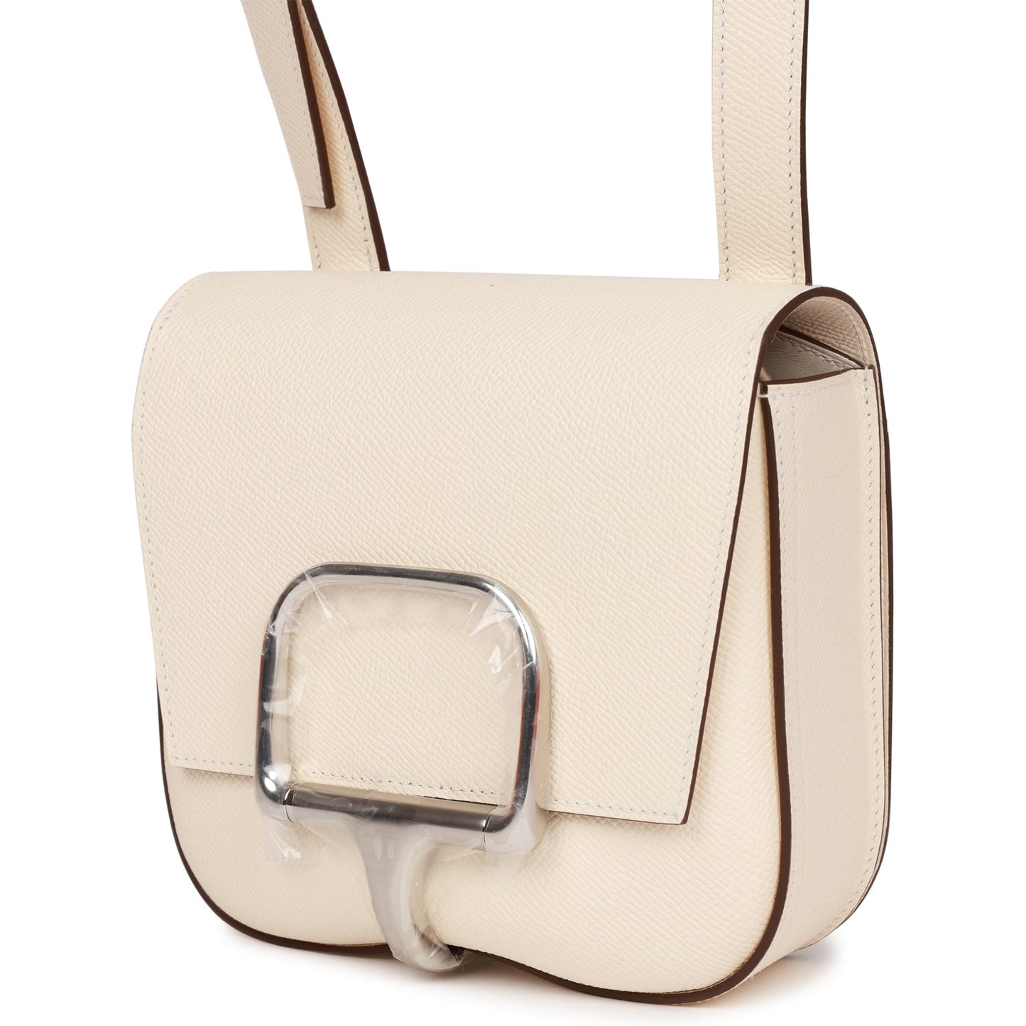 Luxury Hermes Mini Della Cavallera Nata Epsom Palladium Hardware