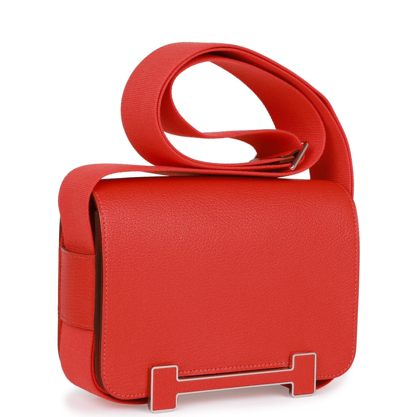 Luxury Hermes Geta Capucine Chevre Palladium Hardware