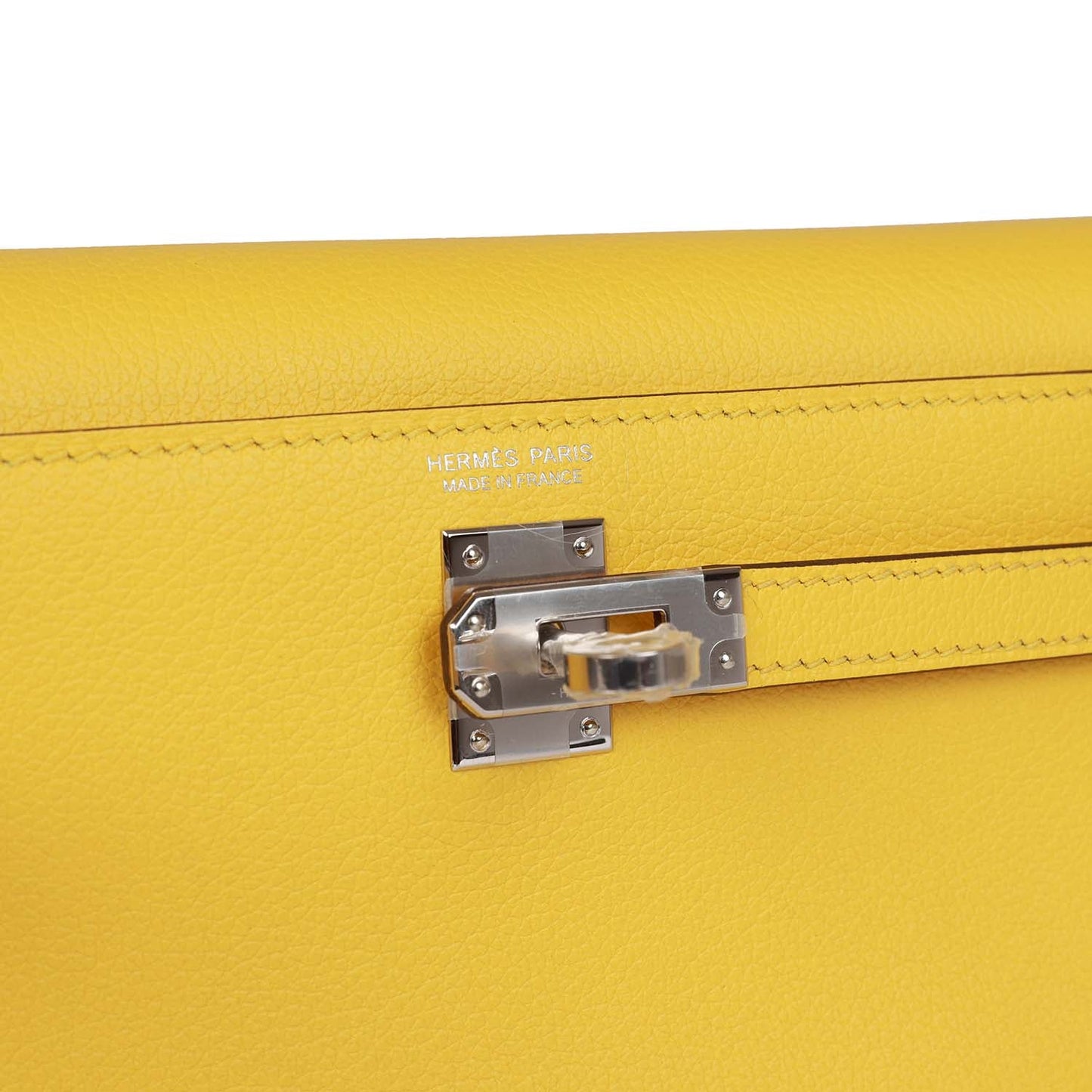 Luxury Hermes Kelly Danse Lime Evercolor Palladium Hardware
