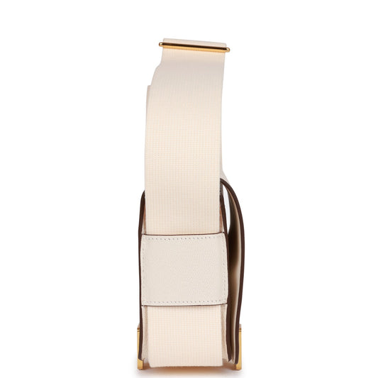 Luxury Hermes Geta Nata Chevre Gold Hardware