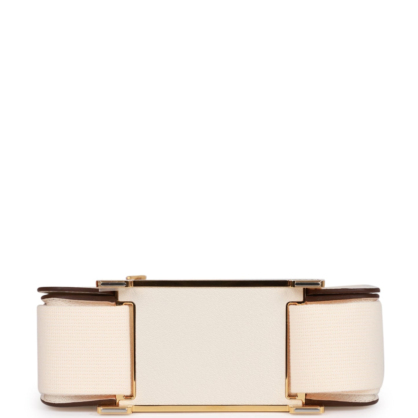 Luxury Hermes Geta Nata Chevre Gold Hardware