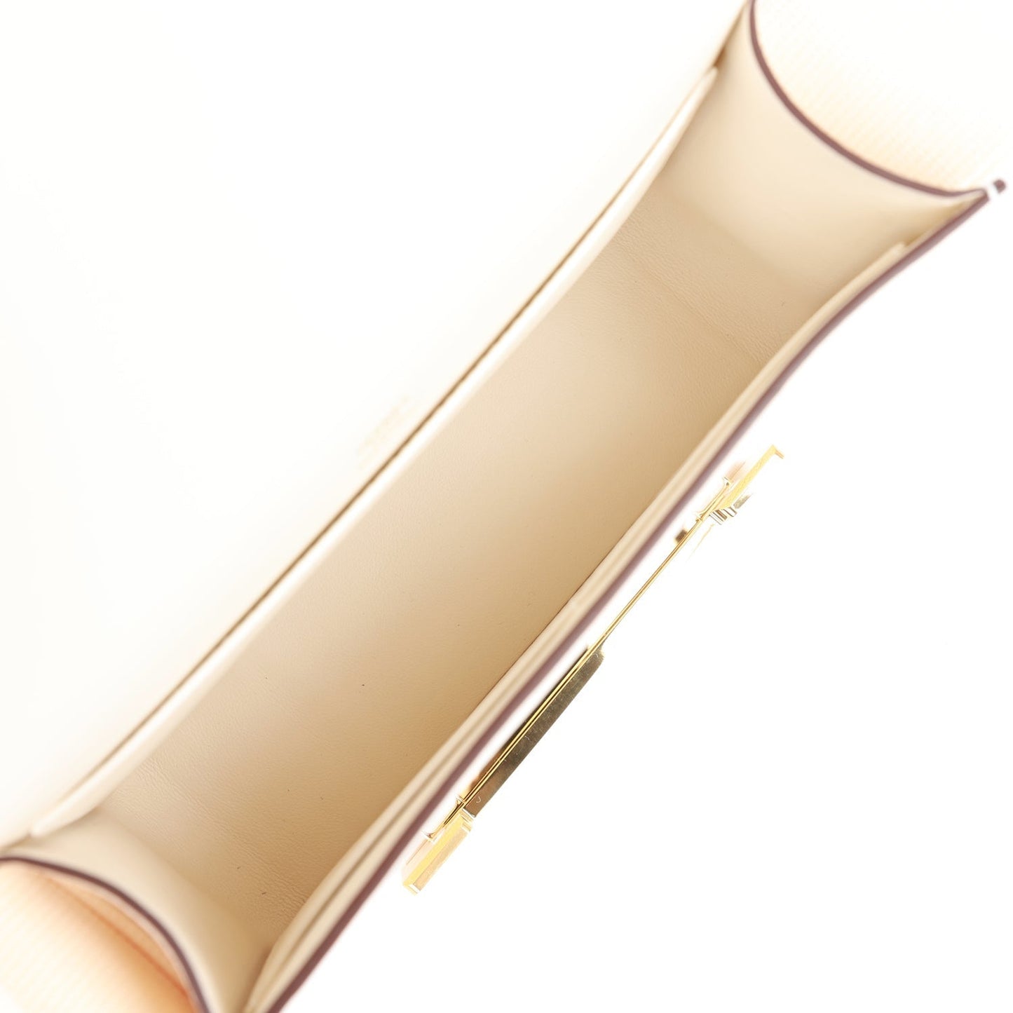 Luxury Hermes Geta Nata Chevre Gold Hardware
