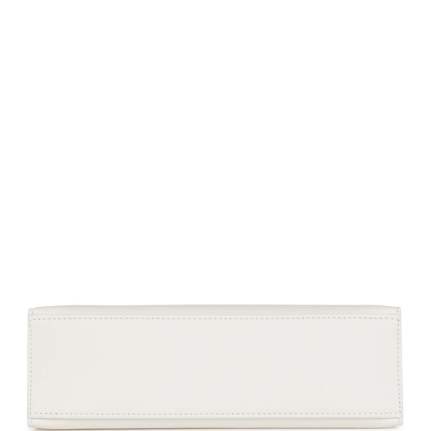 Luxury Hermes Kelly Pochette White Swift Gold Hardware