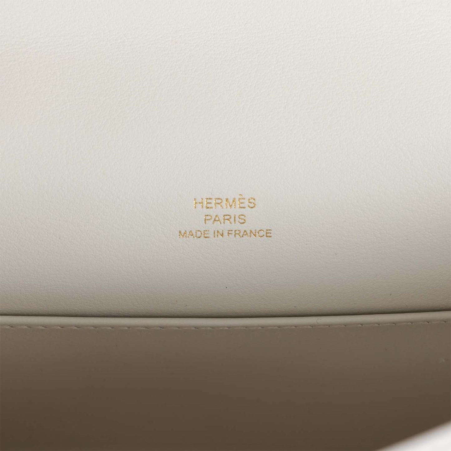 Luxury Hermes Kelly Pochette White Swift Gold Hardware