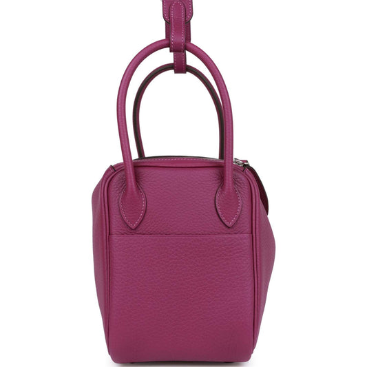 Luxury Hermes Lindy 26 Anenome Clemence Palladium Hardware