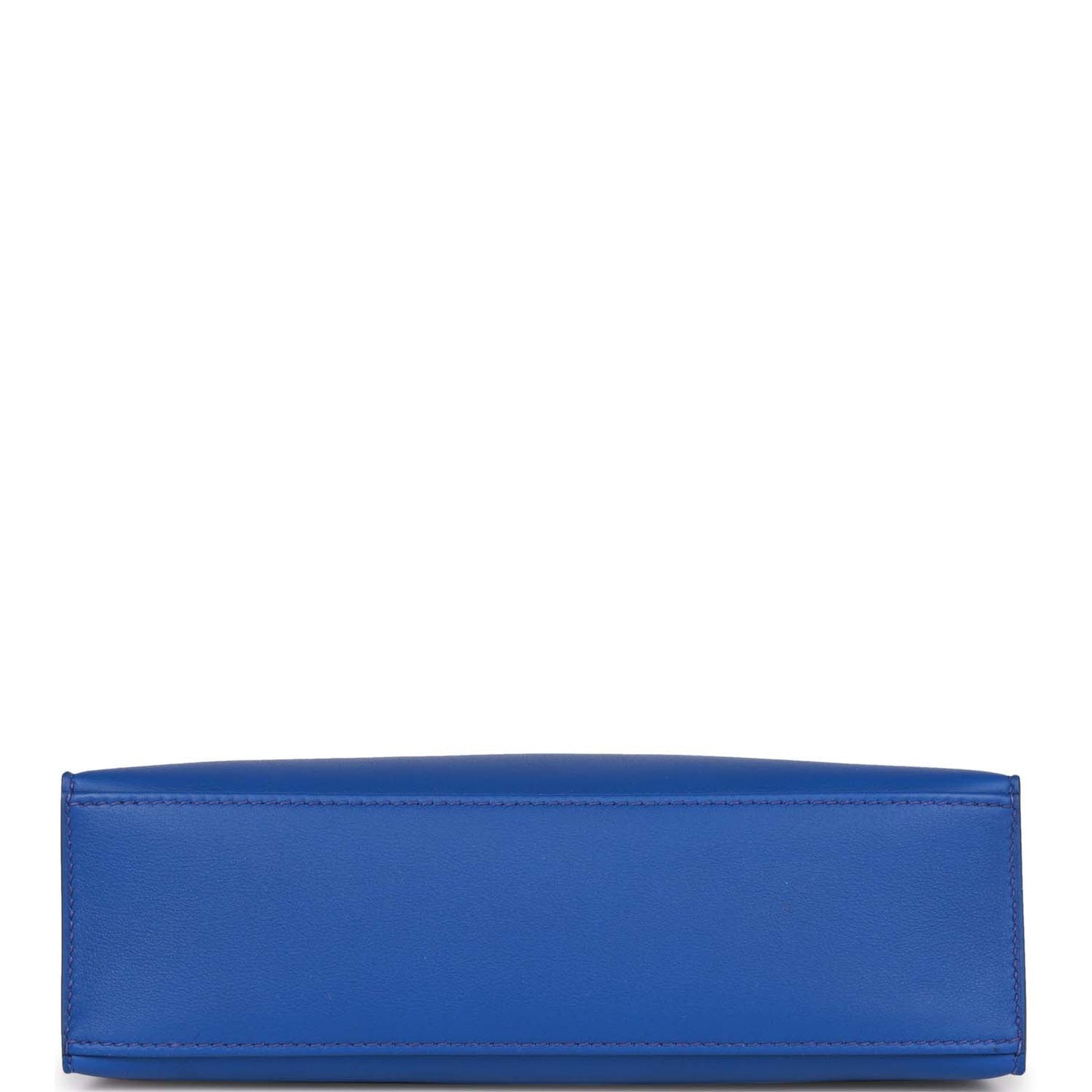 Luxury Hermes Kelly Pochette Bleu Royal Swift Palladium Hardware