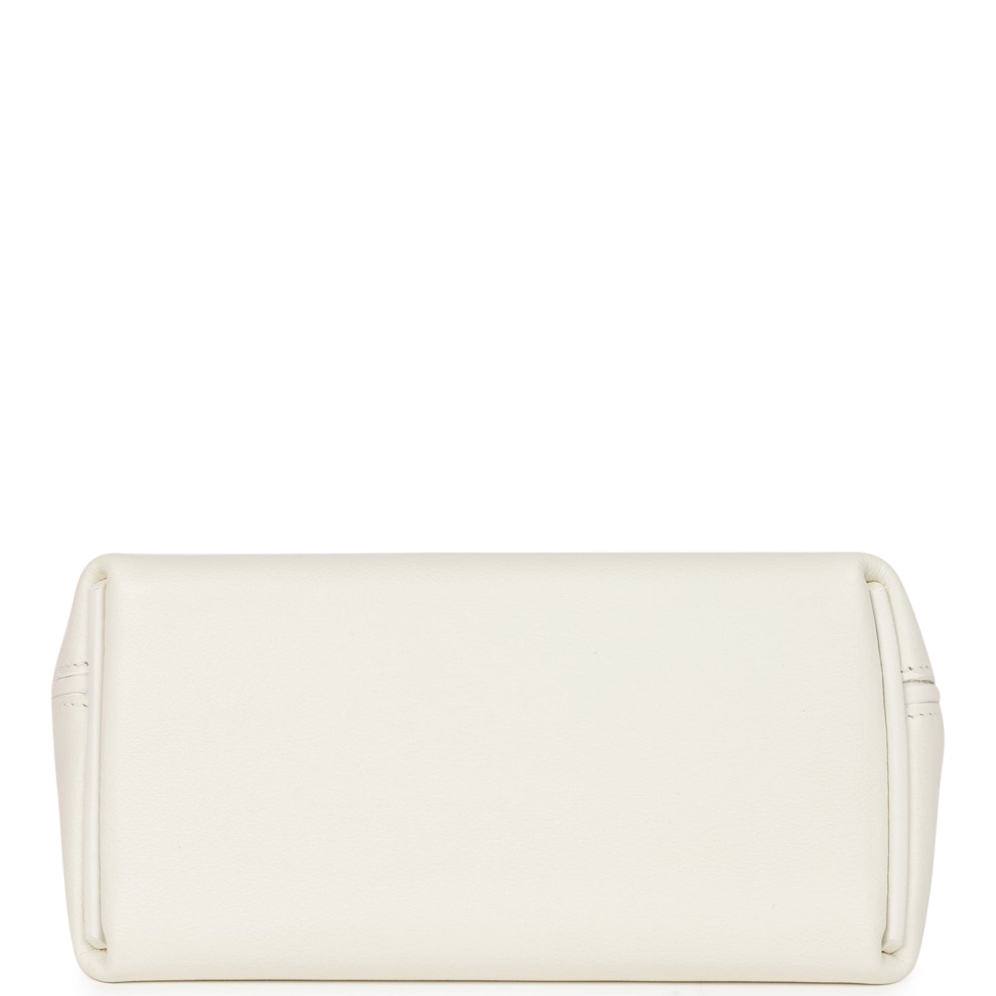 Luxury Hermes Mini 24/24 Bag White Evercolor and Swift Gold Hardware