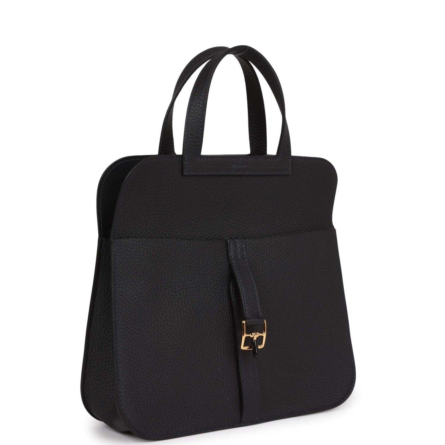 Luxury Hermes Halzan 25 Caban Clemence Gold Hardware