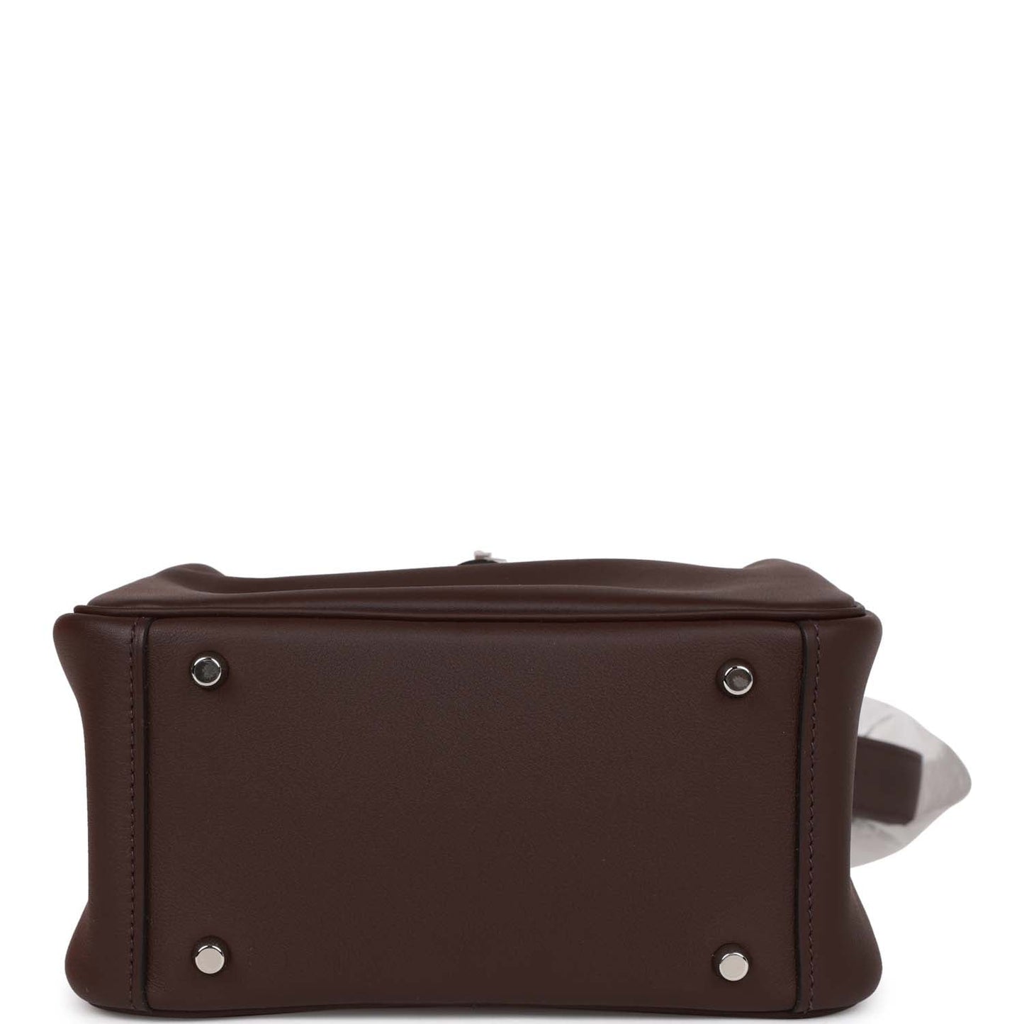 Luxury Hermes Mini Lindy Rouge Sellier Verso Swift Palladium Hardware