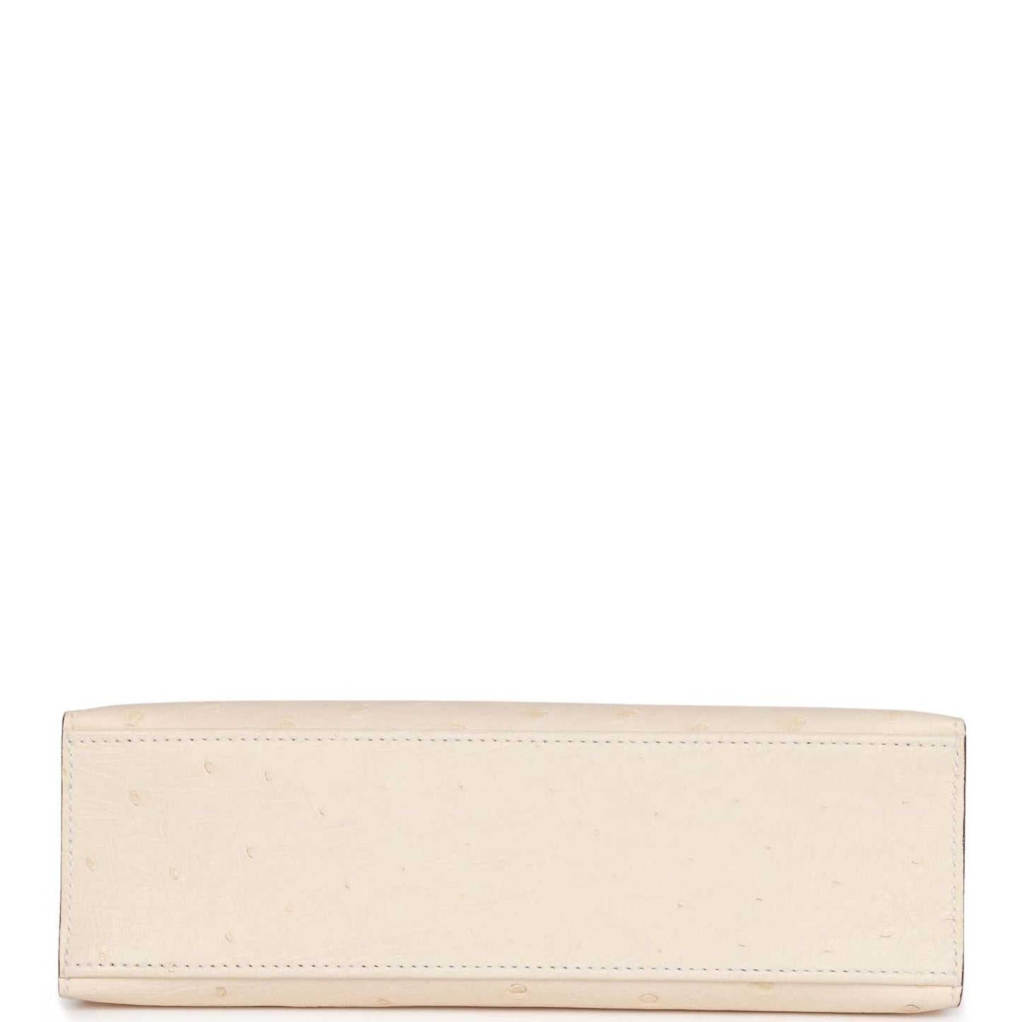 Luxury Hermes Kelly Pochette Nata Ostrich Palladium Hardware