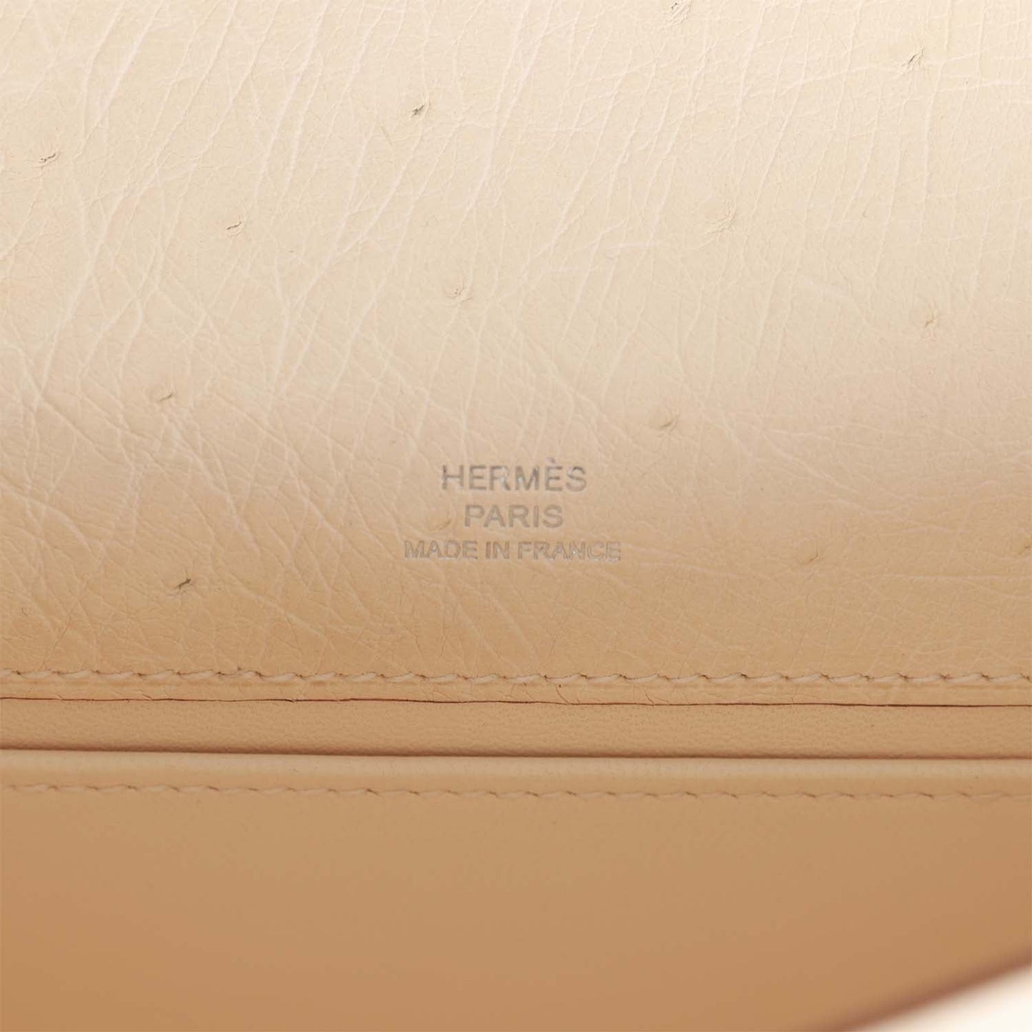 Luxury Hermes Kelly Pochette Nata Ostrich Palladium Hardware