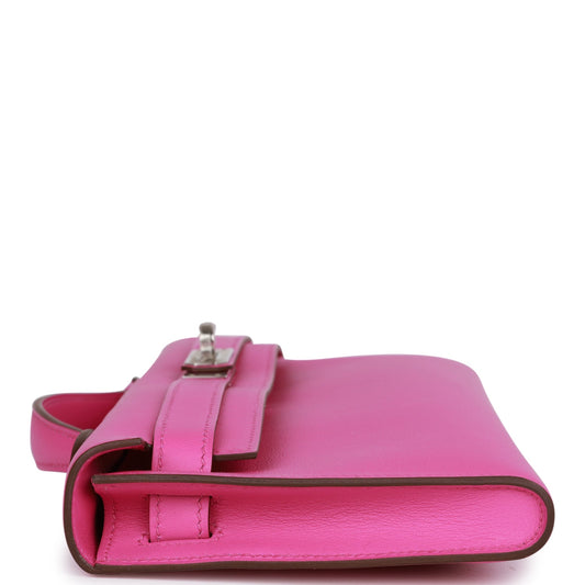 Luxury Hermes Kelly Cut Magnolia Swift Palladium Hardware