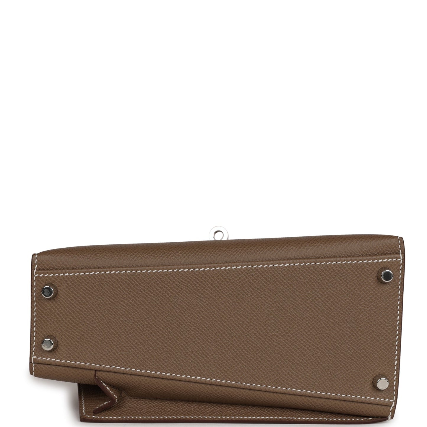 Luxury Hermes Kelly Sellier en Desordre 20 Etoupe Epsom Palladium Hardware
