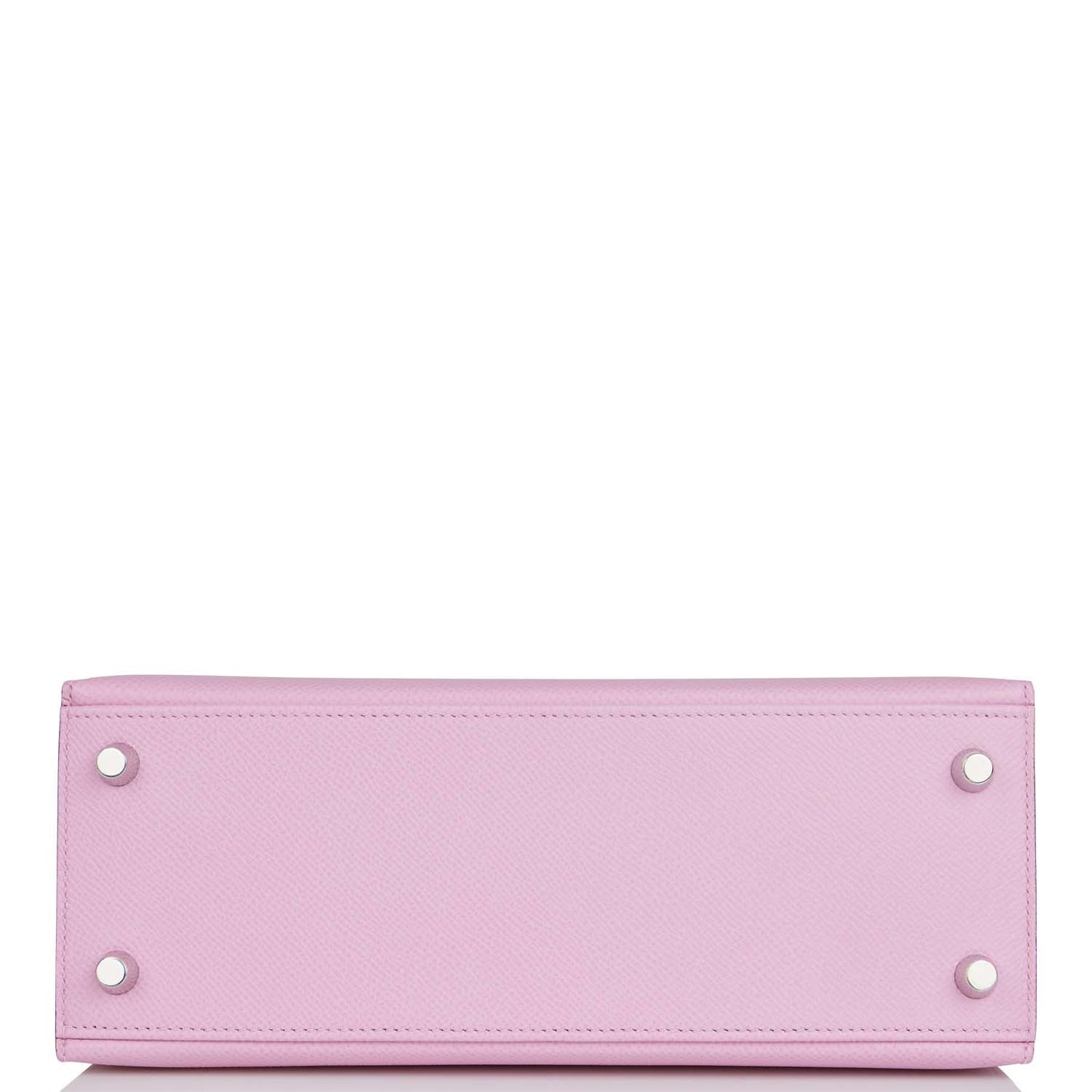 Luxury Hermes Kelly Sellier 25 Mauve Sylvestre Epsom Palladium Hardware