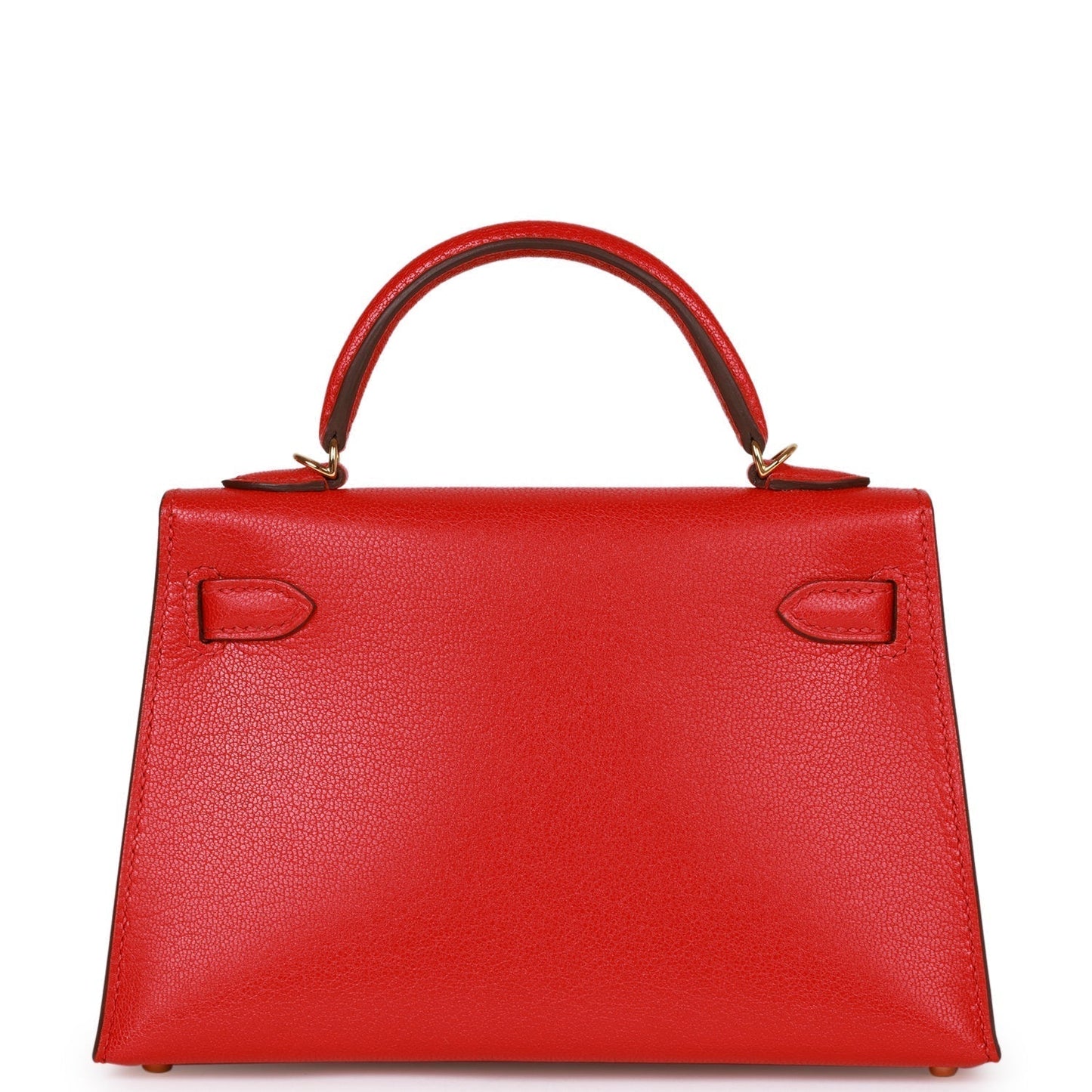 Luxury Hermes Kelly Sellier 20 Rouge de Coeur Chevre Gold Hardware
