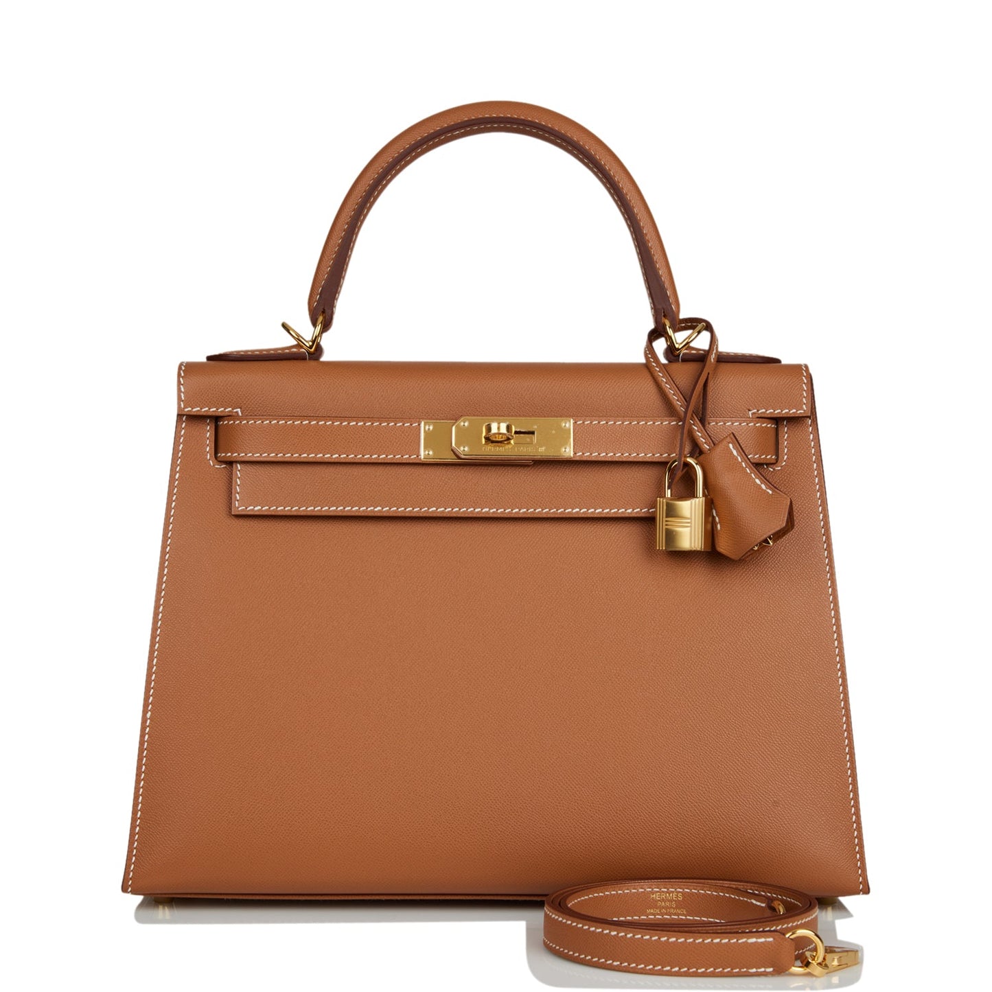 Luxury Hermes Kelly Sellier 28 Gold Madame Gold Hardware