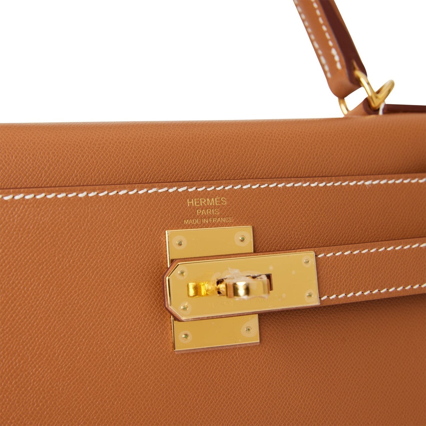 Luxury Hermes Kelly Sellier 28 Gold Madame Gold Hardware