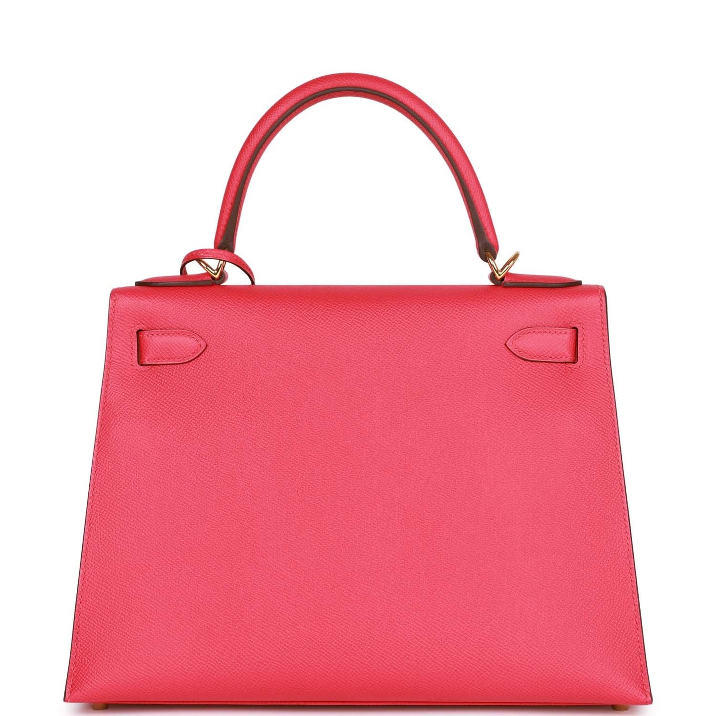 Luxury Hermes Kelly Sellier 28 Rose Extreme Epsom Gold Hardware