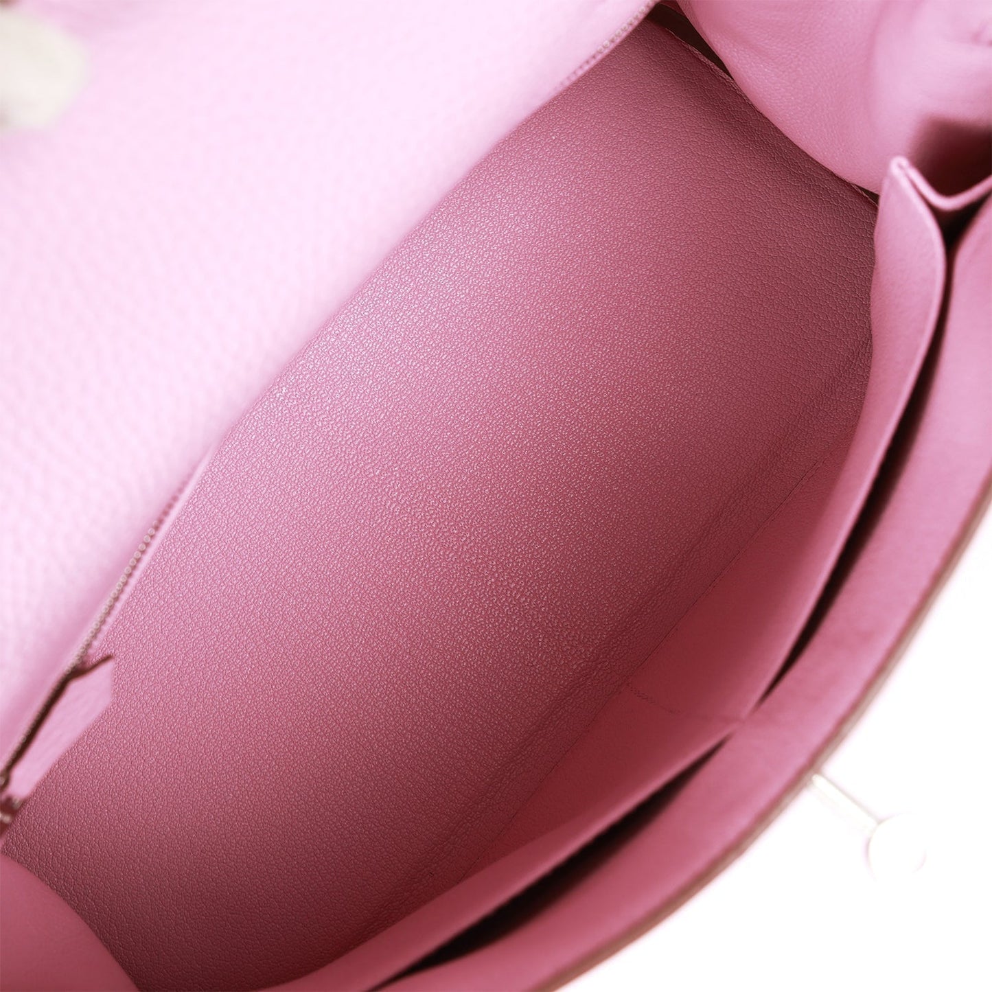 Luxury Hermes Kelly Retourne 28 Mauve Sylvestre Clemence Palladium Hardware