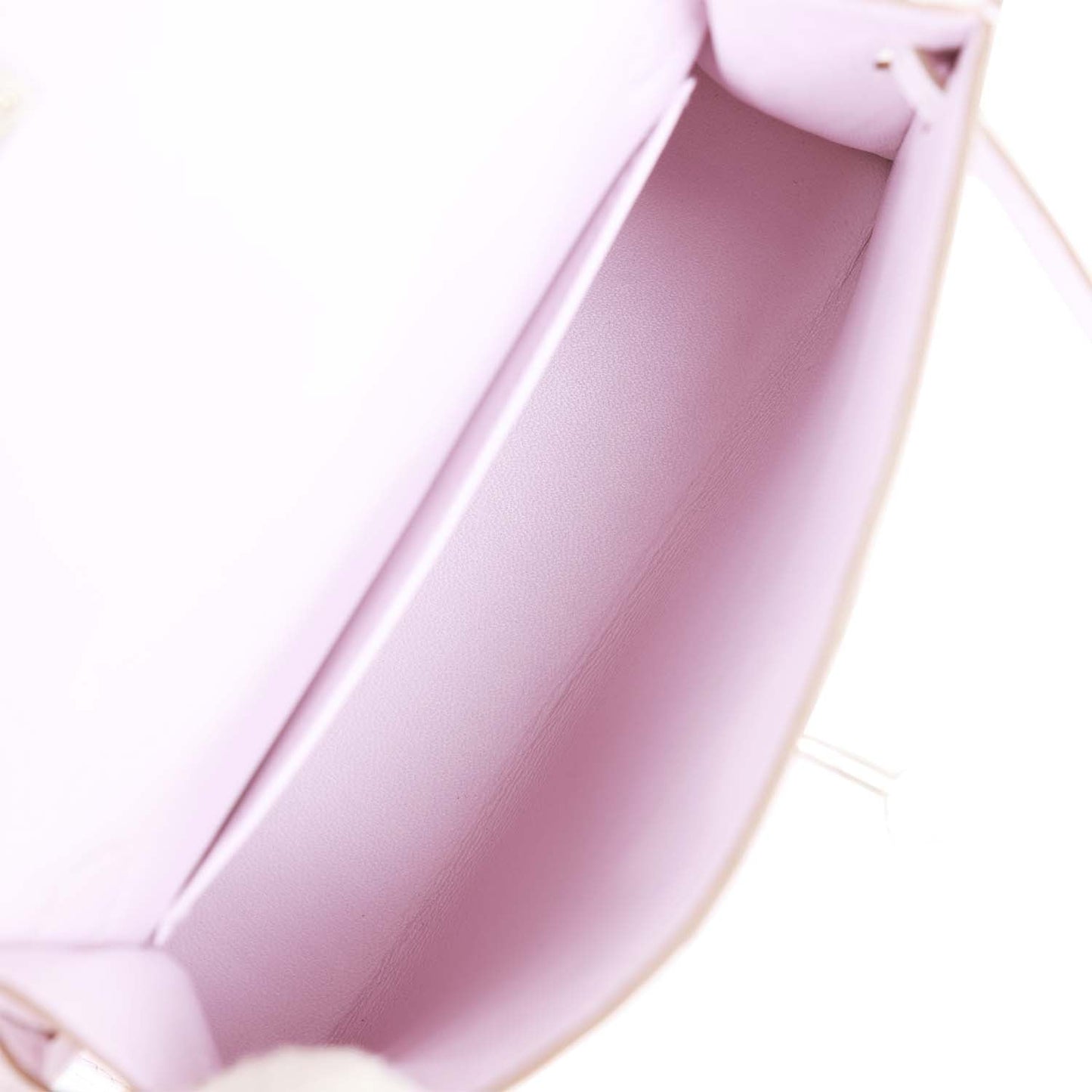Luxury Hermes Kelly Sellier 20 Mauve Pale Satin Boreal Alligator Palladium Hardware