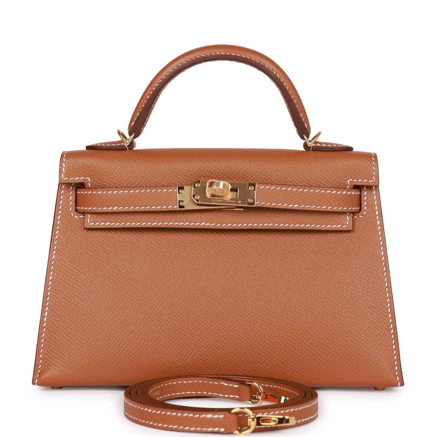 Luxury Hermes Kelly Sellier 20 Gold Epsom Gold Hardware