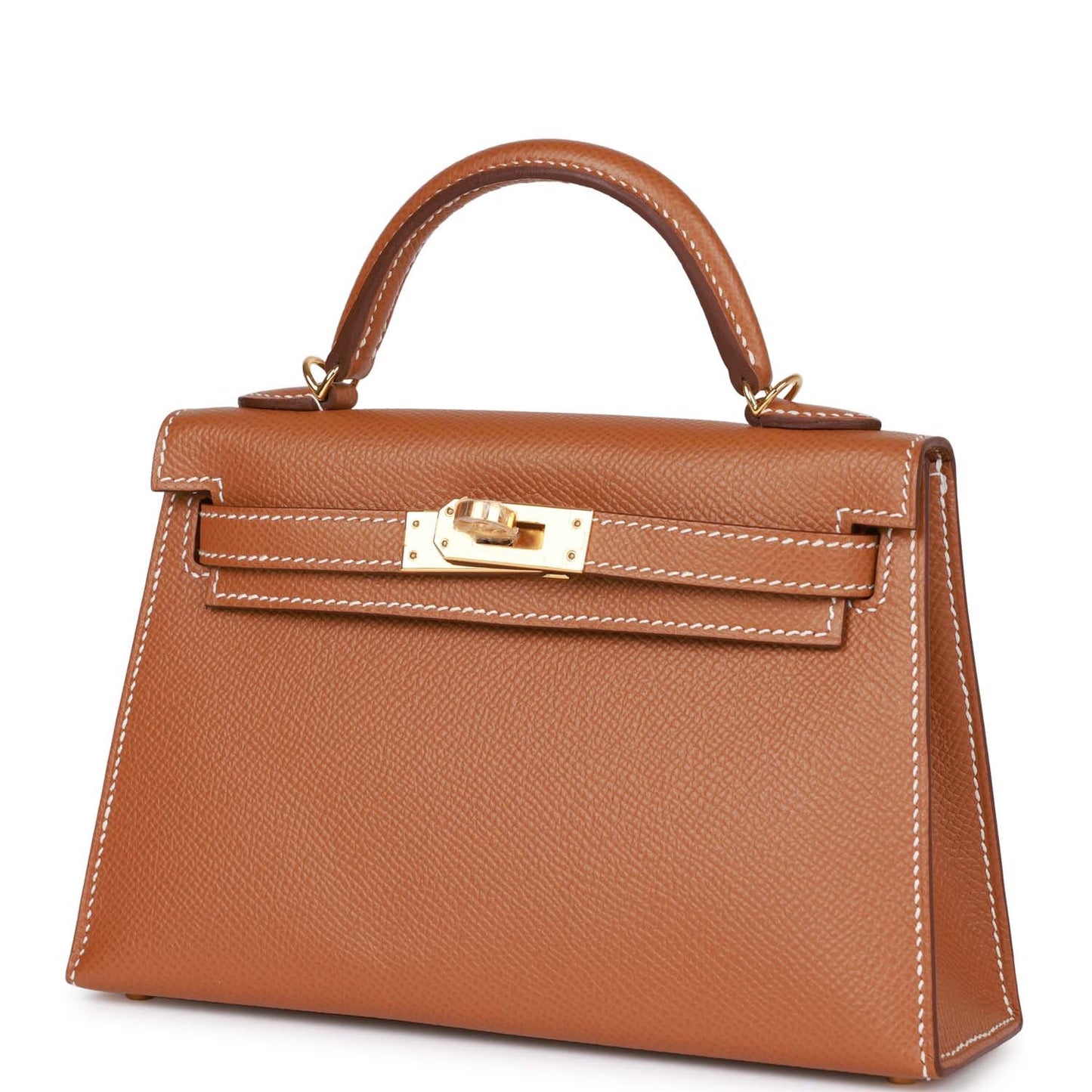 Luxury Hermes Kelly Sellier 20 Gold Epsom Gold Hardware