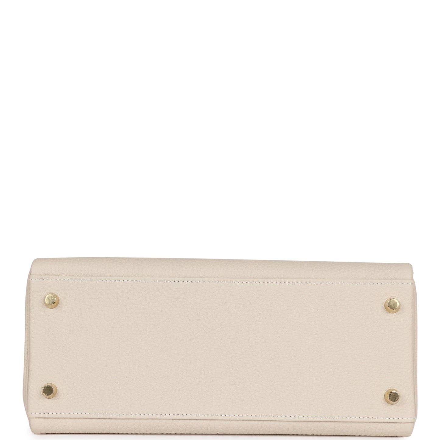 Luxury Hermes Kelly Retourne 28 Craie Togo Gold Hardware