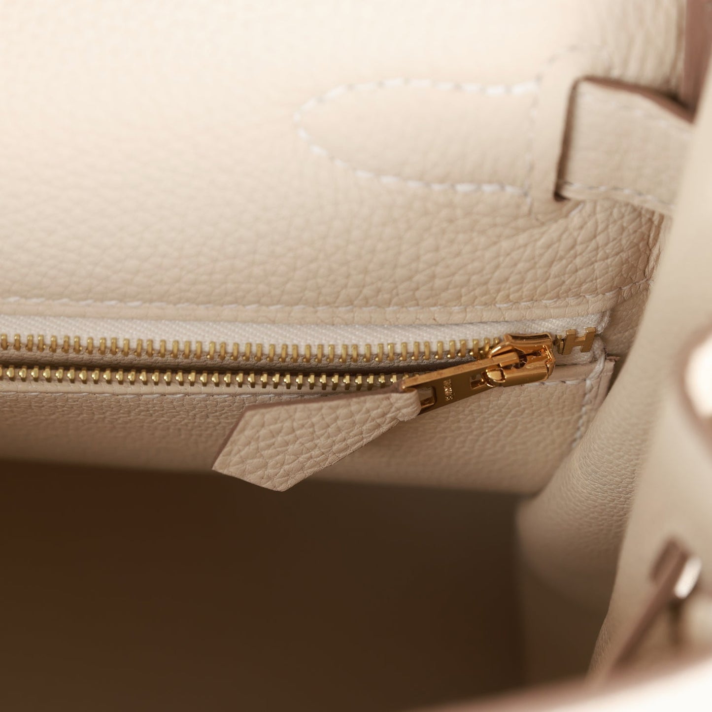 Luxury Hermes Kelly Retourne 28 Craie Togo Gold Hardware