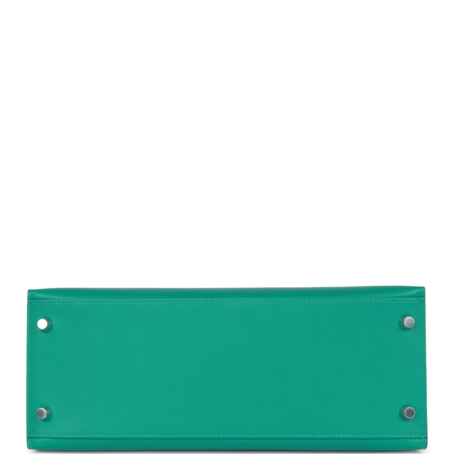 Luxury Hermes Kelly Sellier 28 Vert Verone Madame and Shiny Niloticus Crocodile Touch Palladium Hardware