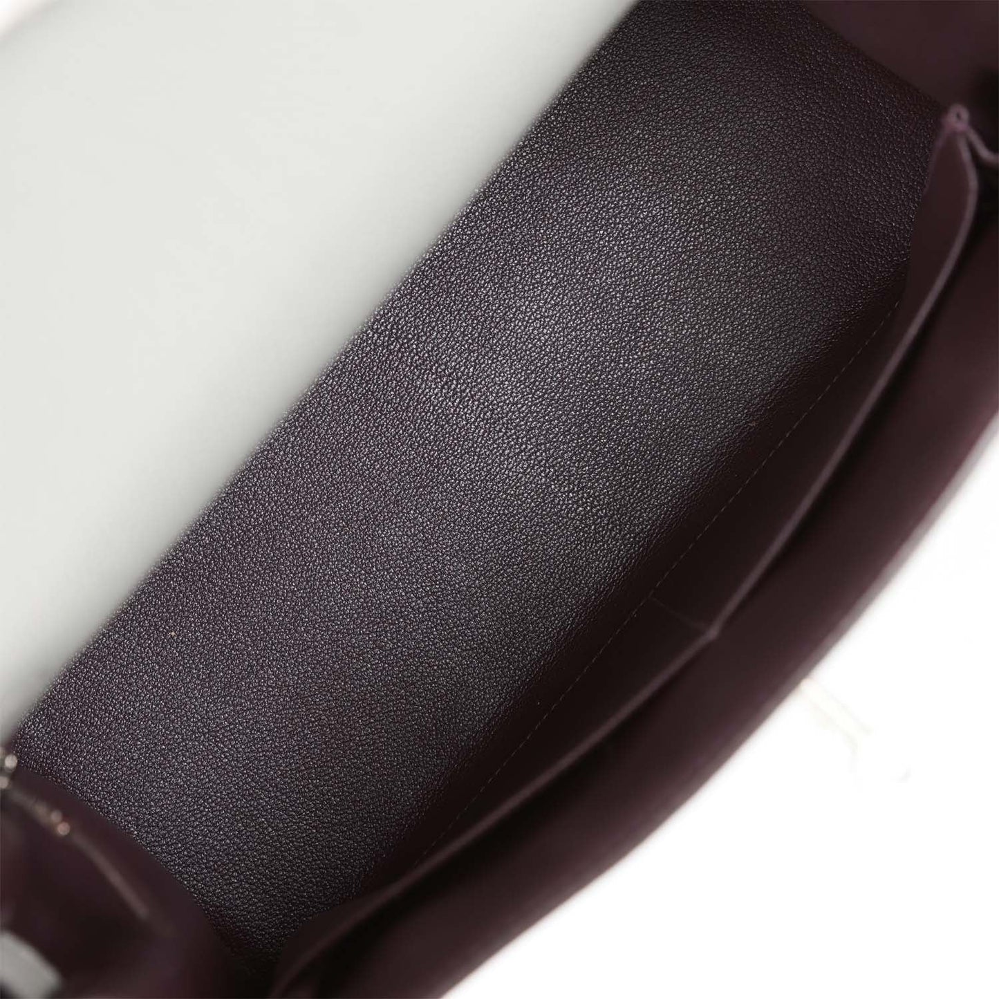 Luxury Hermes Special Order (HSS) Kelly Sellier 28 Gris Mouette Verso Togo Brushed Palladium Hardware