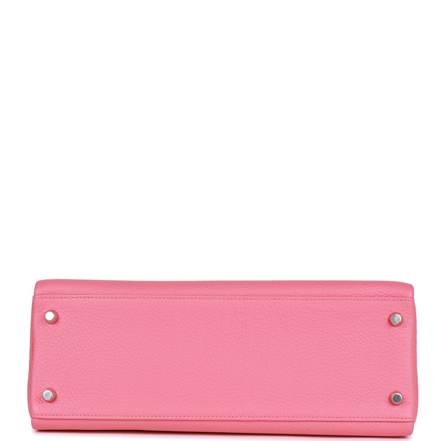 Luxury Hermes Kelly Retourne 32 Rose Azalee Clemence Palladium Hardware