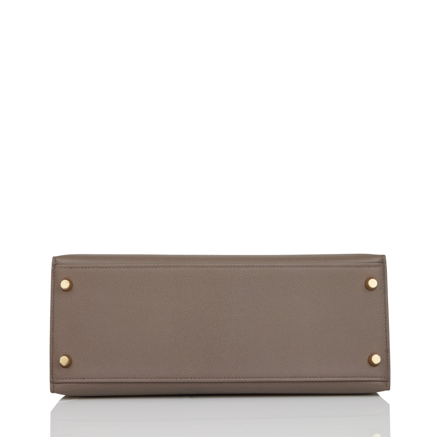 Luxury Hermes Kelly Sellier 28 Etain Epsom Gold Hardware