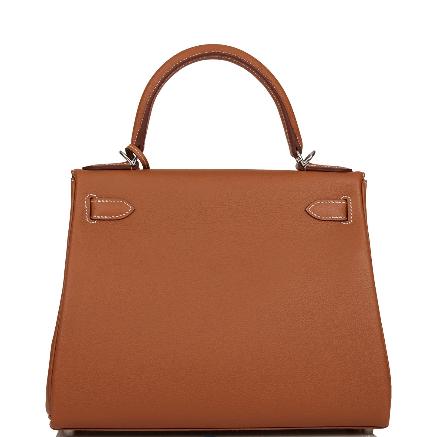 Luxury Hermes Kelly Retourne 28 Gold Evercolor Palladium Hardware