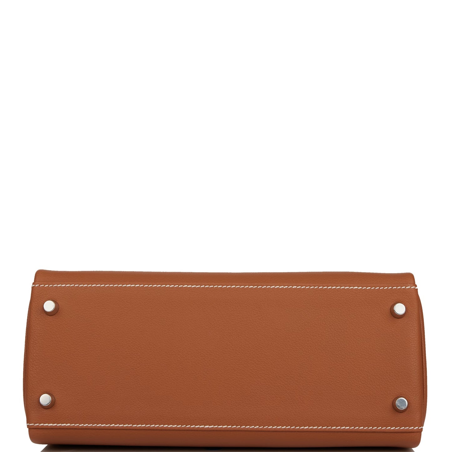 Luxury Hermes Kelly Retourne 28 Gold Evercolor Palladium Hardware