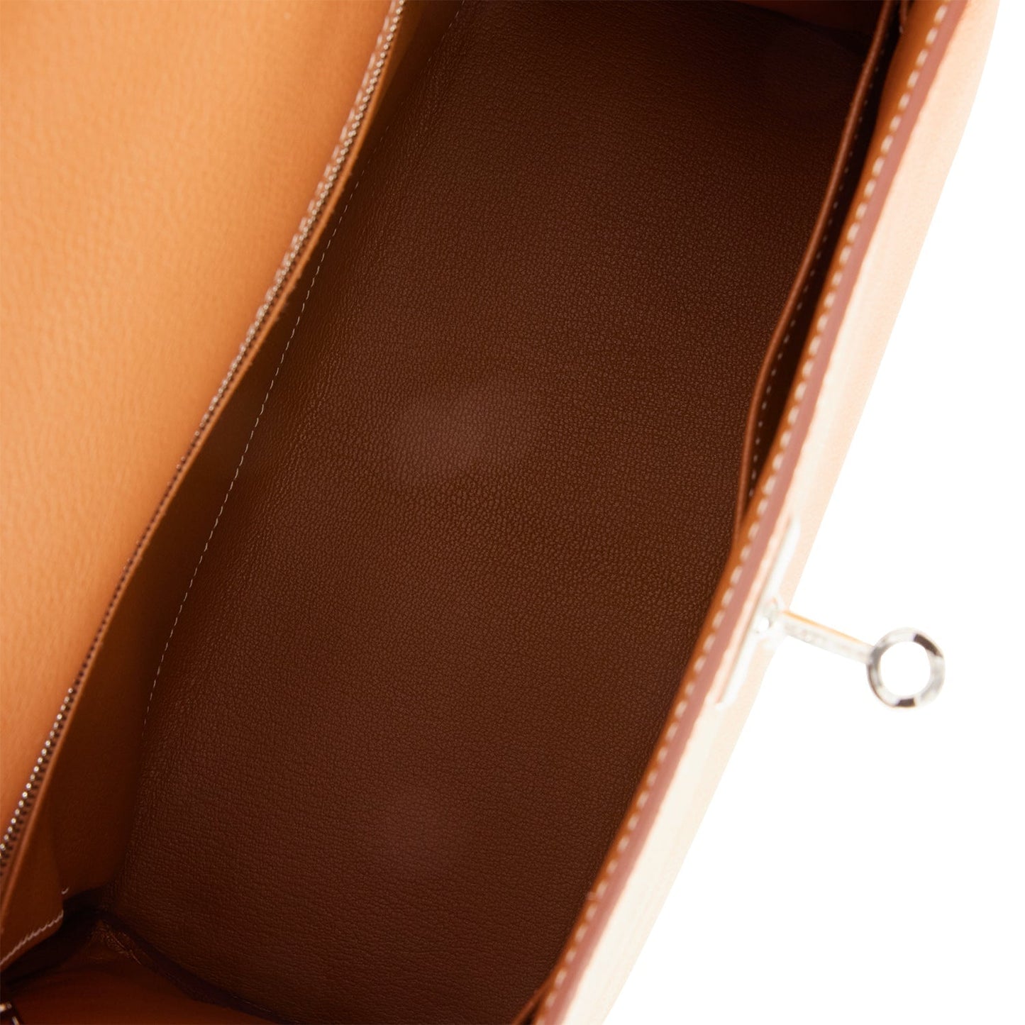 Luxury Hermes Kelly Retourne 28 Gold Evercolor Palladium Hardware