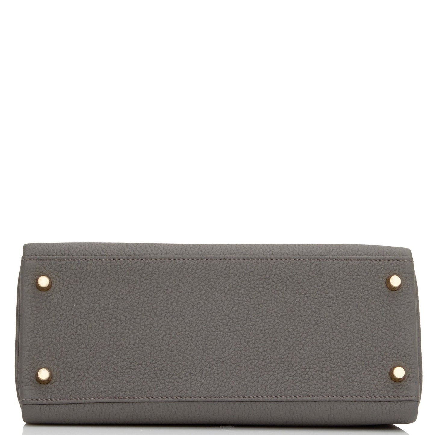 Luxury Hermes Kelly Retourne 28 Etain Togo Gold Hardware