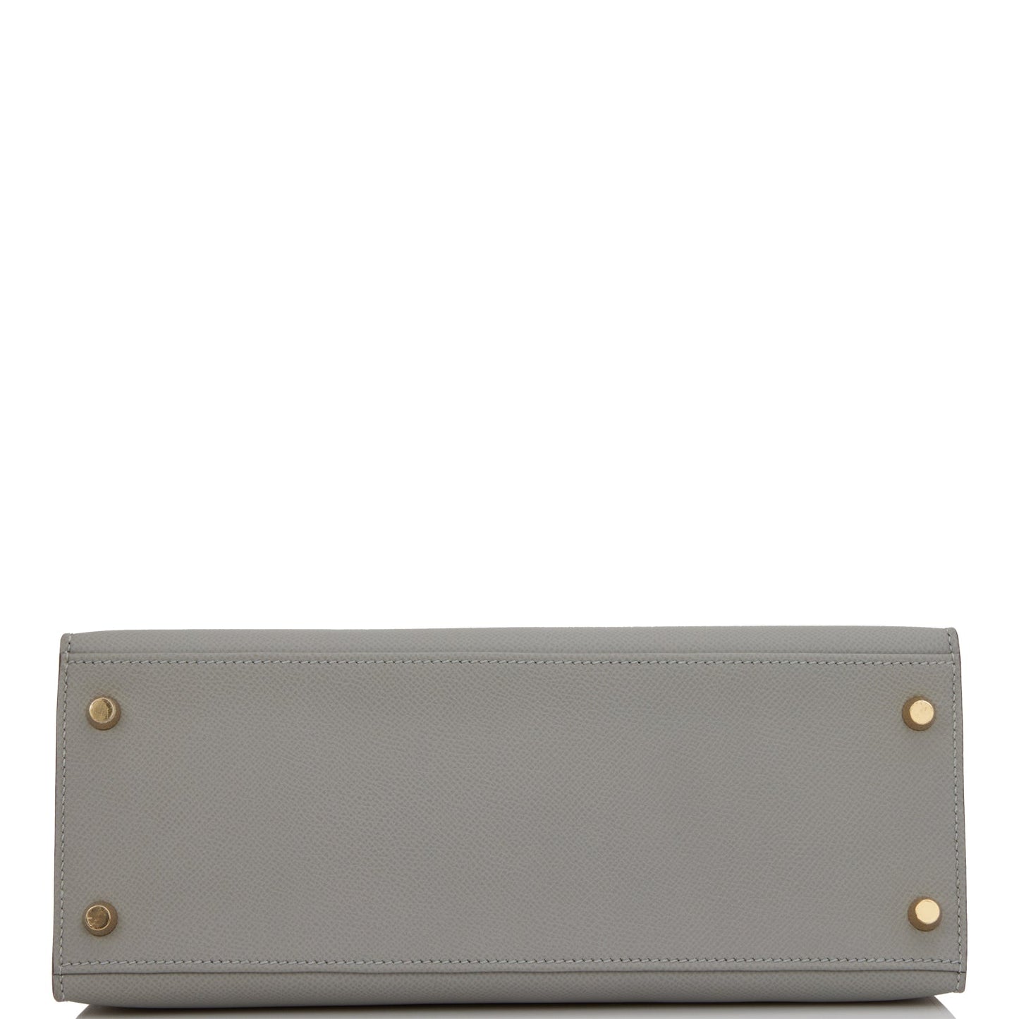 Luxury Hermes Special Order (HSS) Kelly Sellier 28 Gris Mouette and Rose Azalee Epsom Brushed Gold Hardware