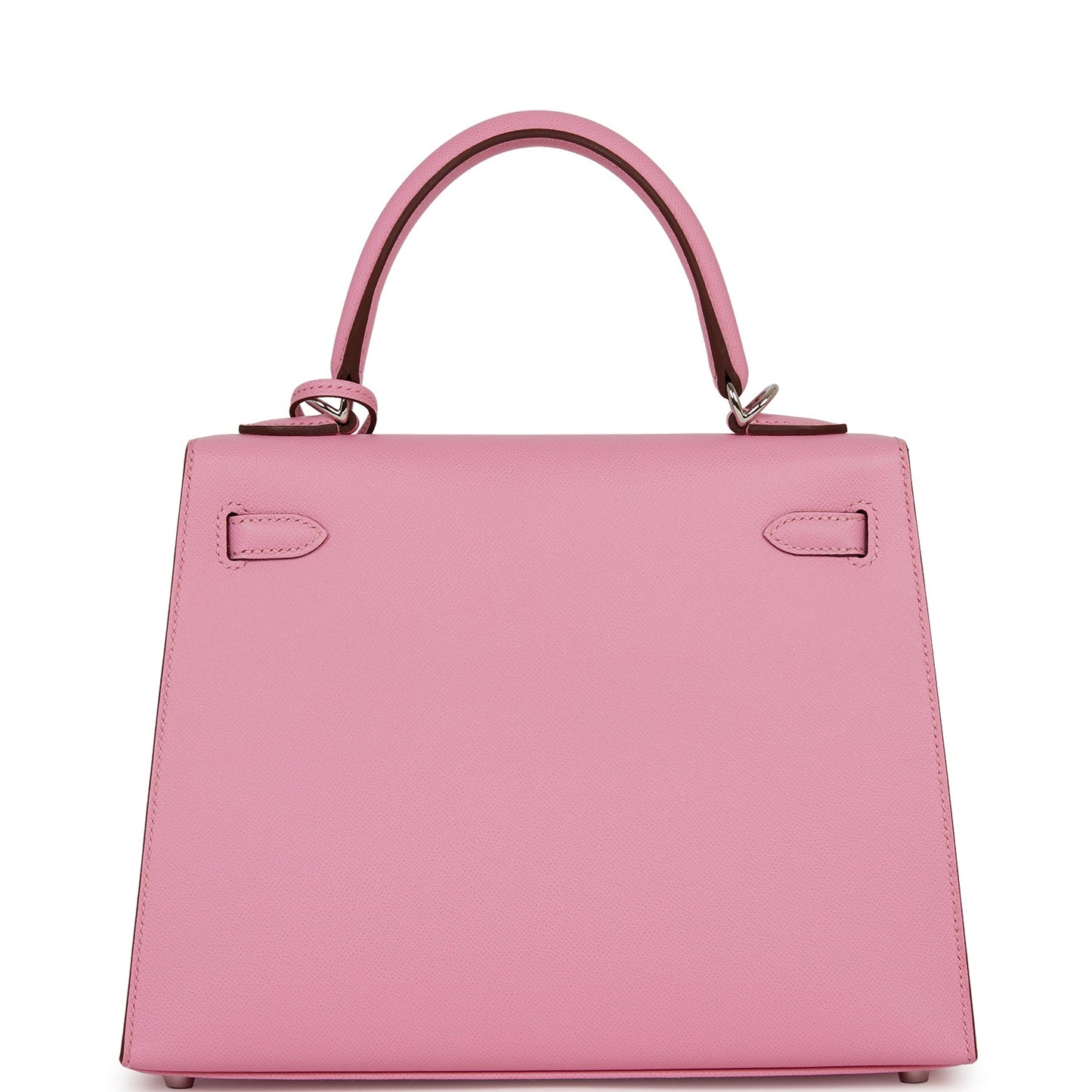 Luxury Hermes Kelly Sellier 25 Pink Verso Madame Palladium Hardware