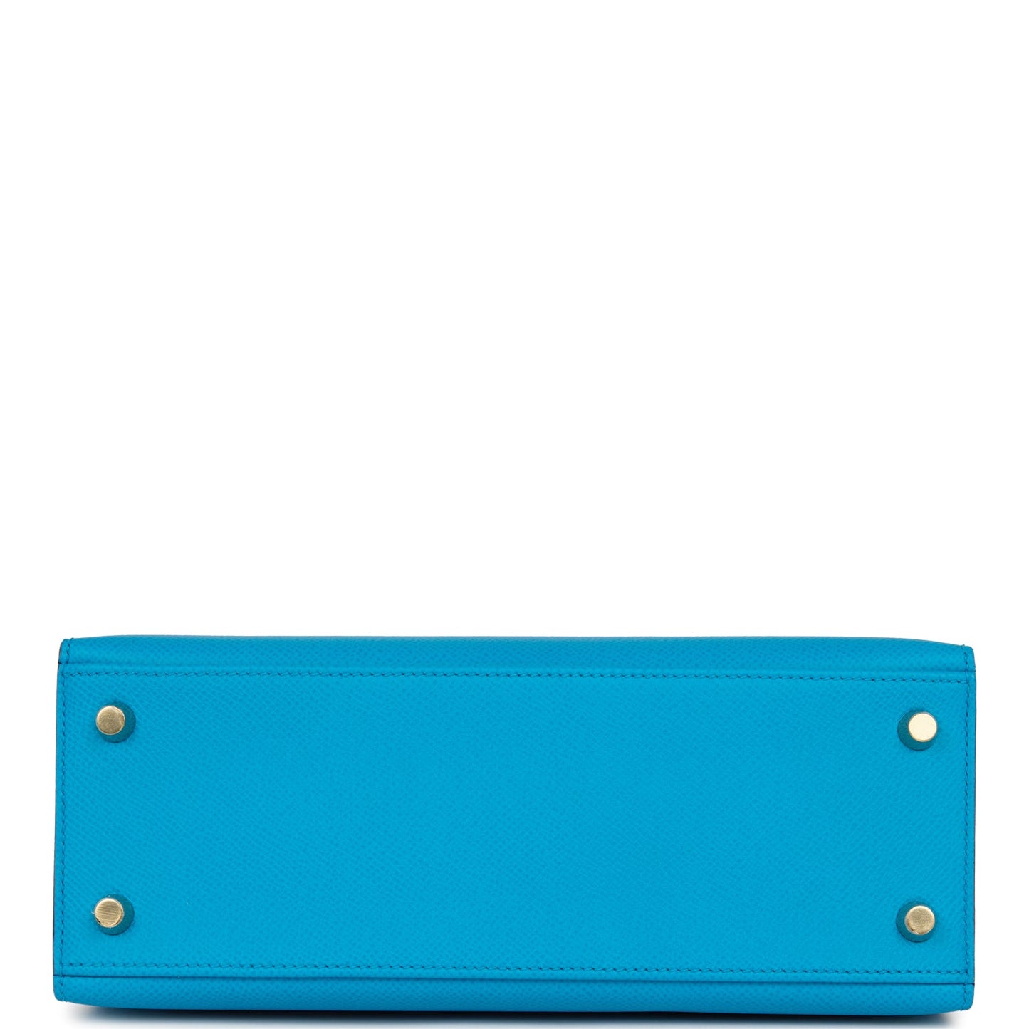 Luxury Hermes Kelly Sellier 25 Bleu Frida Epsom Gold Hardware