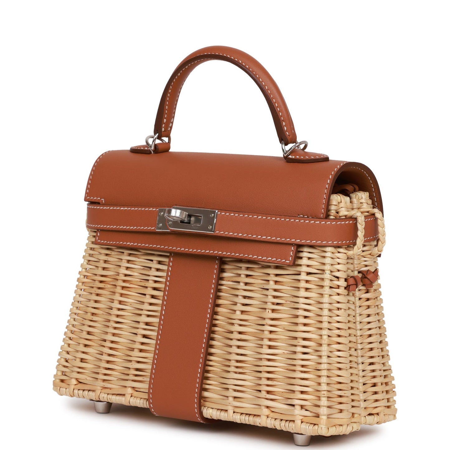 Top Quality Luxury Hermes Mini Picnic Kelly 20 Gold Swift Palladium Hardware