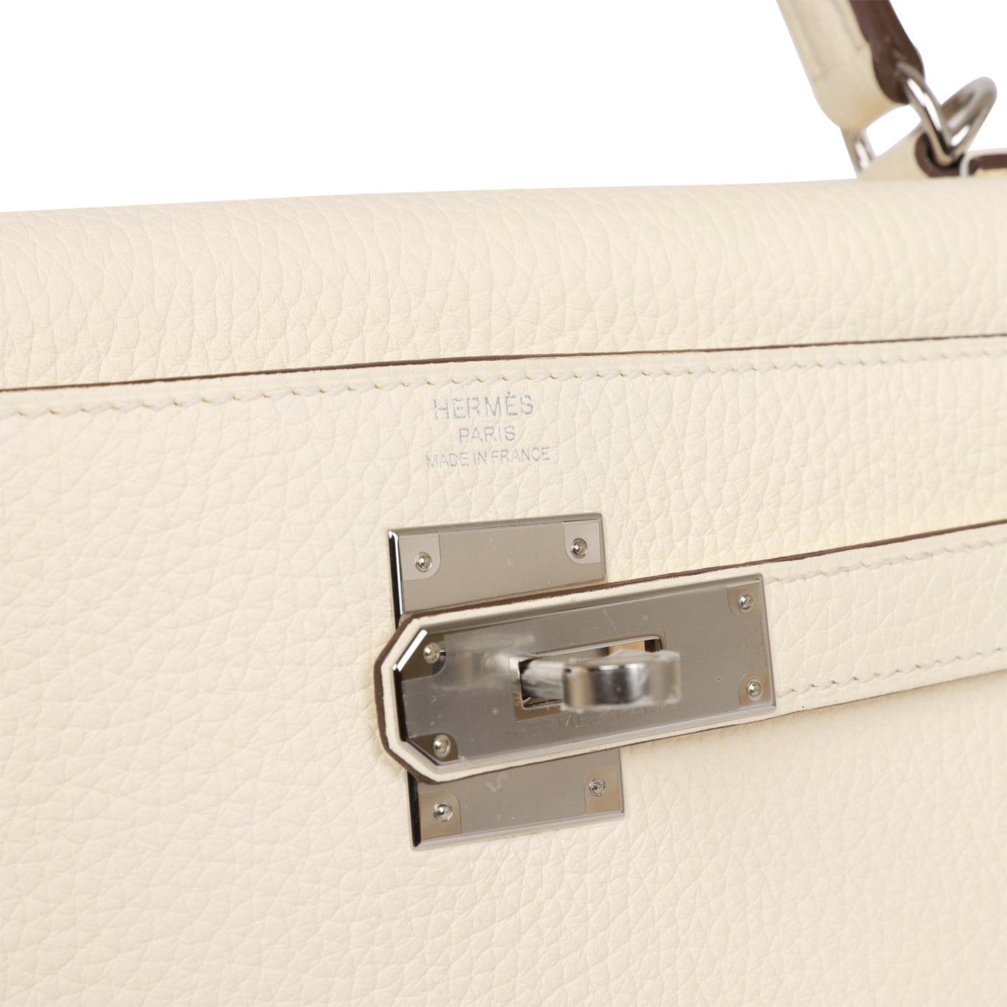 Luxury Hermes Kelly Retourne 28 Nata Clemence Palladium Hardware