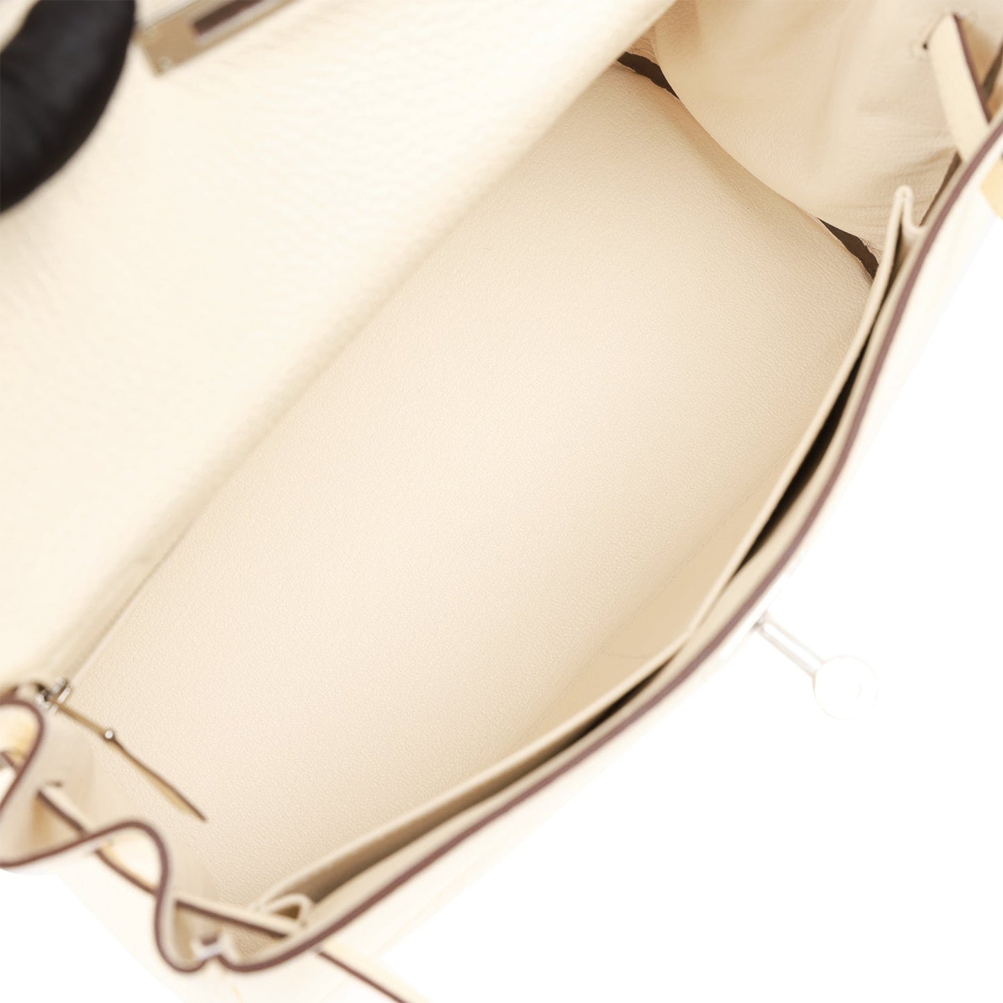 Luxury Hermes Kelly Retourne 28 Nata Clemence Palladium Hardware