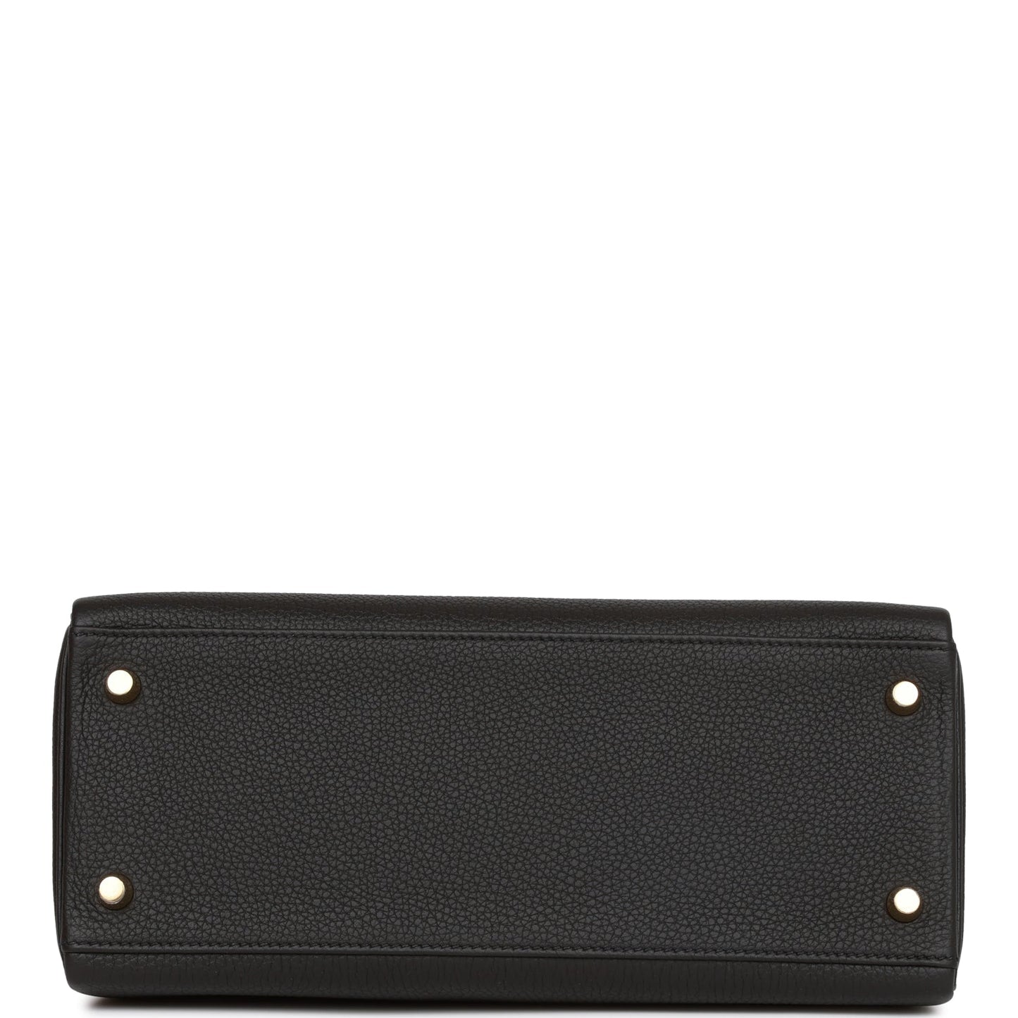 Luxury Hermes Kelly Retourne 28 Black Togo Gold Hardware