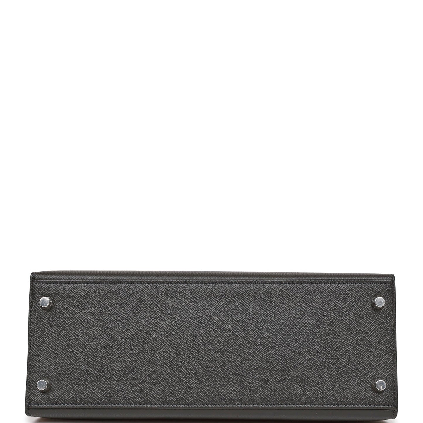 Luxury Hermes Kelly Sellier 28 Black Epsom Palladium Hardware