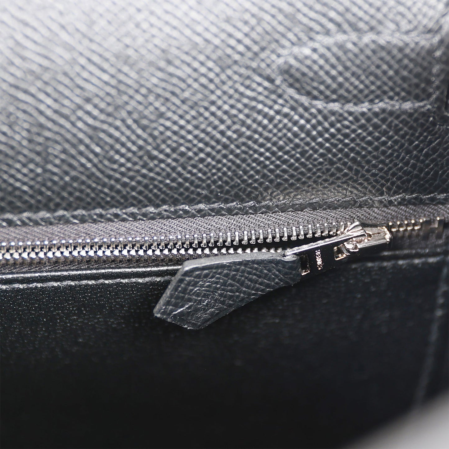 Luxury Hermes Kelly Sellier 28 Black Epsom Palladium Hardware