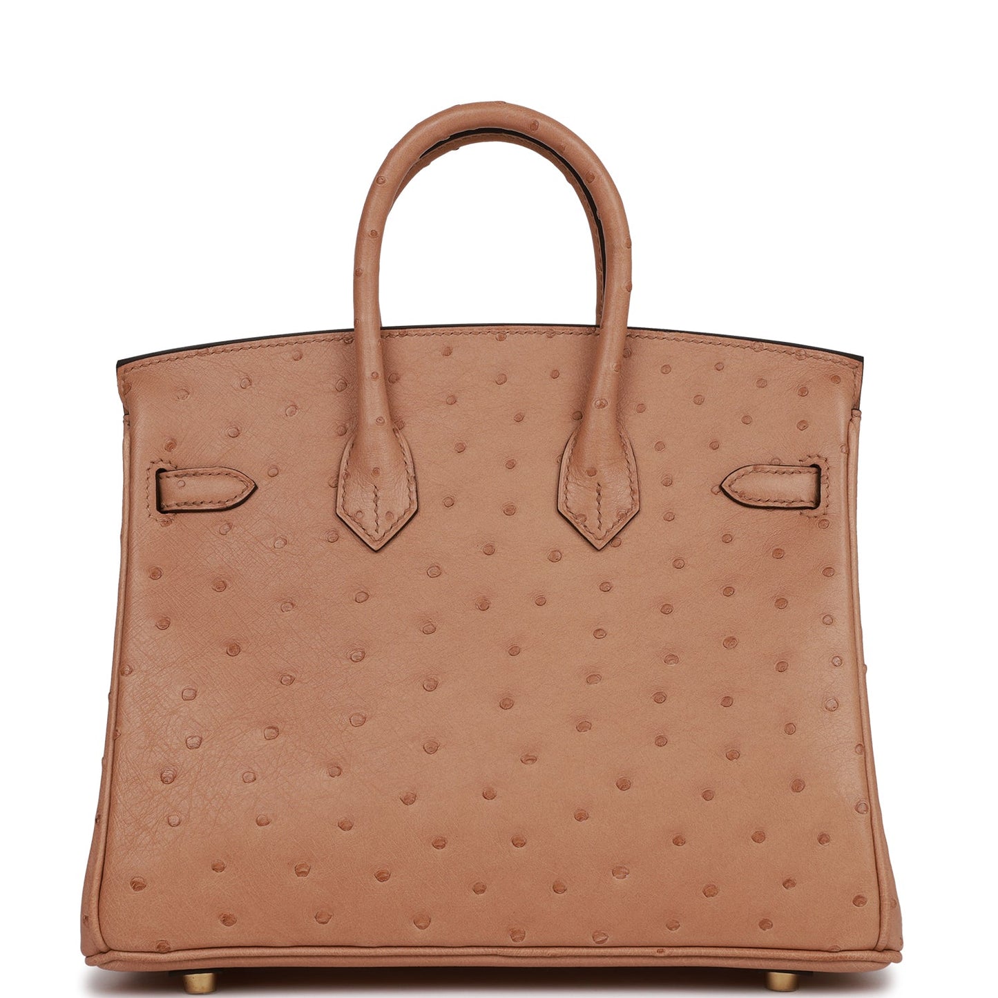 Luxury Hermes Birkin 25 Chai Ostrich Gold Hardware