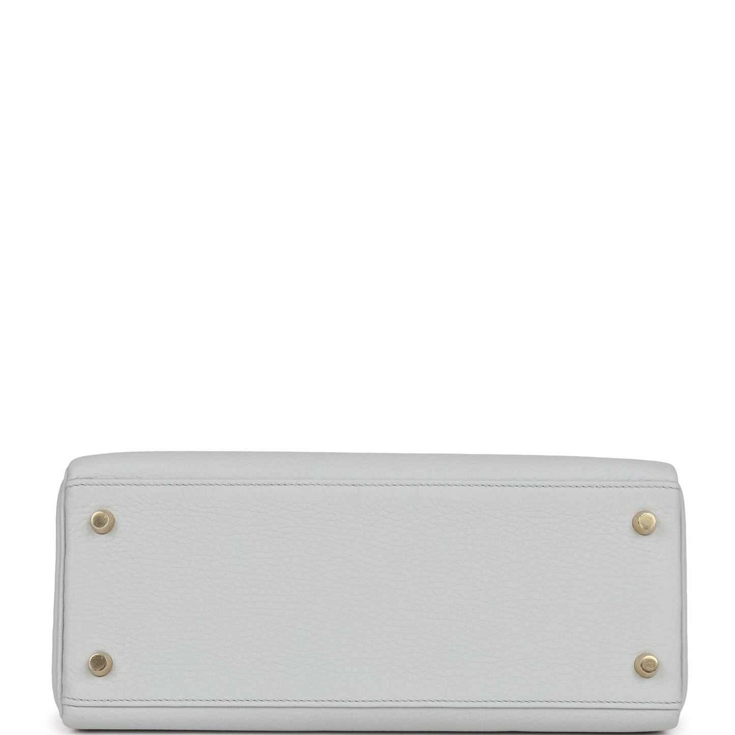 Luxury Hermes Kelly Retourne 28 Bleu Pale Clemence Gold Hardware