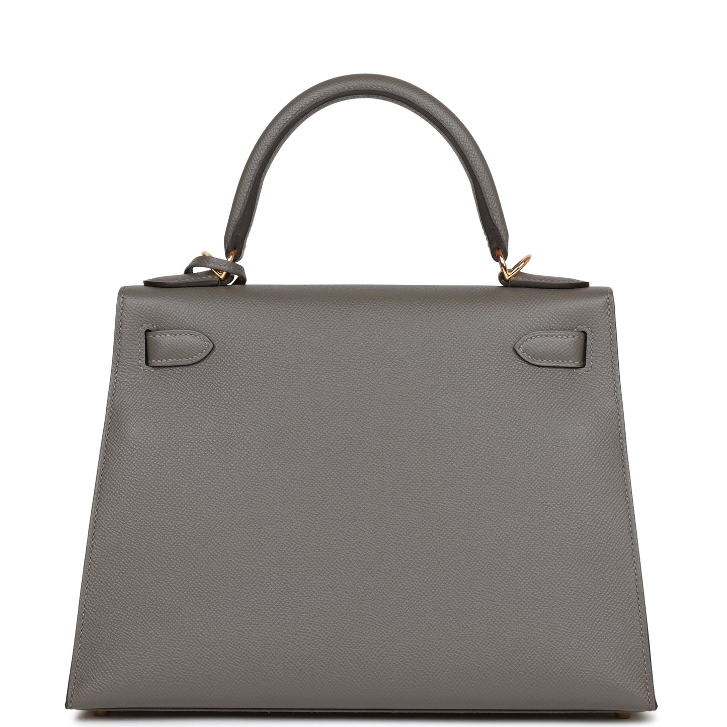 Luxury Hermes Kelly Sellier 28 Gris Meyer Epsom Gold Hardware