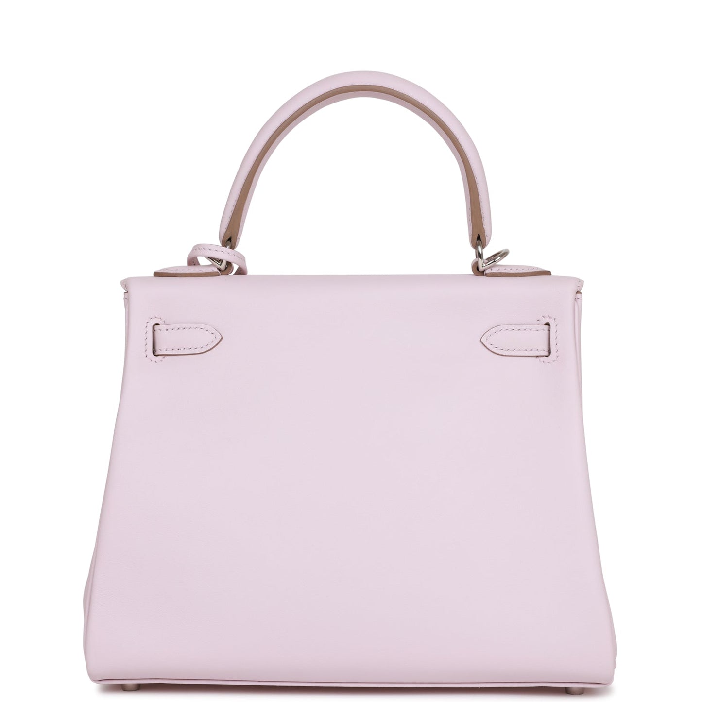 Luxury Hermes Kelly Retourne 25 Mauve Pale Swift Palladium Hardware